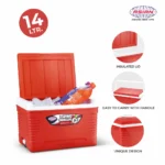Asian thermo wagon 14L ice box red