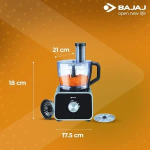 Bajaj FX-1000 DLX Food Processor 1000W – All-in-One Kitchen Machine with Multiple Attachments for Chopping, Grinding, Slicing & Kneading - Image 4