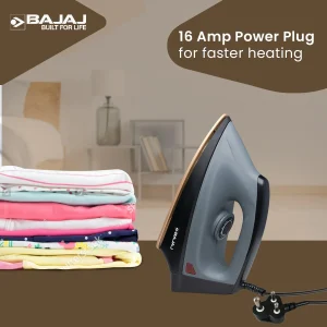 Bajaj Herculo 1100W Heavy Weight Dry Iron | DuraGlide Soleplate, Denim Mode, Non-Stick Coating, 2 Year Warranty - Image 4