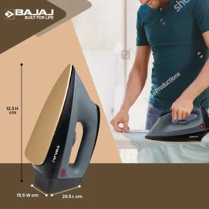 Bajaj Herculo 1100W Heavy Weight Dry Iron | DuraGlide Soleplate, Denim Mode, Non-Stick Coating, 2 Year Warranty - Image 7