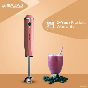 Bajaj Juvel 300W Hand Blender with Prism Design | Silent DC Motor | Durable Stainless Steel Blade | Lightweight Kitchen Hand Blender - Image 5