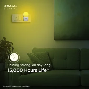 BAJAJ LEDZ Ping Pong Plug lamp 0.5w | Night Lamp For Home - Image 3