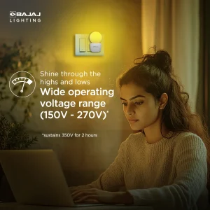 BAJAJ LEDZ Ping Pong Plug lamp 0.5w | Night Lamp For Home - Image 4