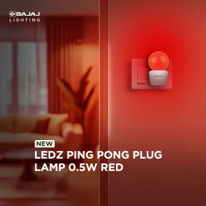BAJAJ LEDZ Ping Pong Plug lamp 0.5w | Night Lamp For Home - Image 5