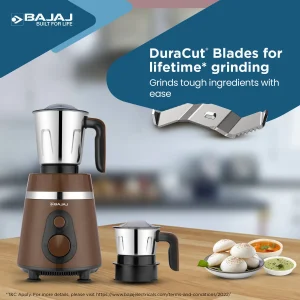 Bajaj Ninja Series Power Grind+ 1000W Mixer Grinder with 2 Jars | Powerful Grinding | 5 Year Warrant On Motor* - Image 4