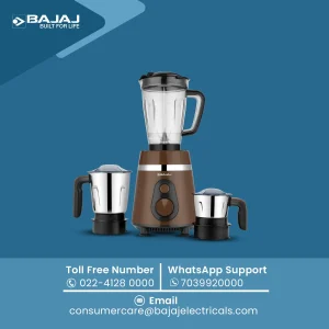 Bajaj Ninja Series Power Grind+ 1000W Mixer Grinder with 2 Jars | Powerful Grinding | 5 Year Warrant On Motor* - Image 7