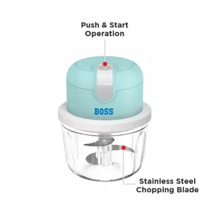 BOSS B710 Rechargeable USB Mini Chopper 350ML | Portable Cordless Electric Vegetable & Garlic Chopper - Image 6