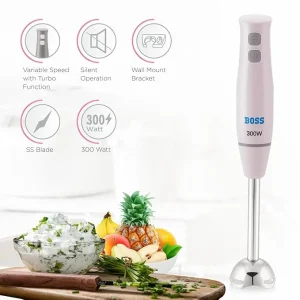 BOSS B141 Sparkle Hand Blender 300 Watts, Variable speed, 2 Years Warranty* ( Handblender for Home Uses ) - Image 3