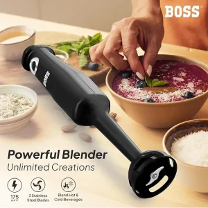 BOSS B148 Classic+ Hand Blender 175 watts With 3 Stainless Steel Blade, 2 Years Warranty* - Image 7