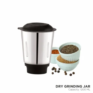 BOSS B274 Bravo 500W Mixer Grinder with Powerful Motor, 3 Stainless Steel Jars, 2 years warranty On Motor - Image 5