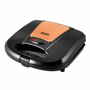 BOSS B546 Panino+ 800 Watts Sandwich Toaster with Fixed Toast Plates, Rose Gold | Sandwich Maker - Image 4