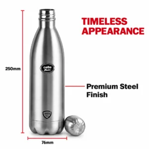 Cello Swift VacuSteel Stainless Steel Water Bottle | 24 Hours Hot & Cold Insulated Flask - Image 7