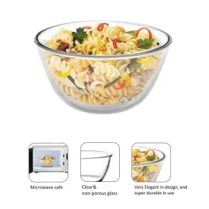 Cello Ornella Toughened Glass Mixing Bowl Without Lid, Microwave & Dishwasher Safe (500ml–2000ml) - Image 3