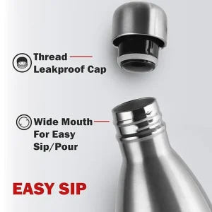 Cello Swift VacuSteel Stainless Steel Water Bottle 500ml, 750ml, 1000ml, 1500ml, 1800ml & 2200ml | 24 Hours Hot & Cold Insulated Flask - Image 3