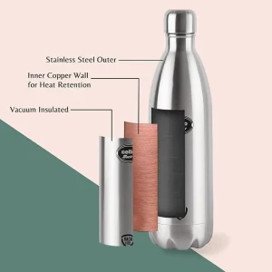 Cello Swift VacuSteel Stainless Steel Water Bottle 500ml, 750ml, 1000ml, 1500ml, 1800ml & 2200ml | 24 Hours Hot & Cold Insulated Flask - Image 6