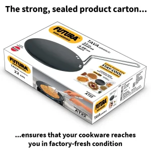 Hawkins Futura Hard Anodised Roti Tawa 22 cm – 4.06 mm Thick, Even Heat Cooking, Durable Hard Anodised Aluminium Tava - Image 6