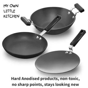 Hawkins Futura Hard Anodised Toy Kitchen Set (CWMIN) – Mini Cookware Set for Kids, Safe & Non-Toxic Play Set - Image 5