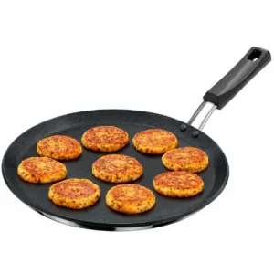 Hawkins Futura Nonstick Flat Tava 26cm & 30cm | 4.88mm Thick PFOA-Free Tawa for Low Oil Cooking