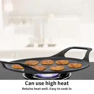 Hawkins Futura Cast Iron Dosa Tava 27 cm (CIDT27) | Naturally Non-Stick | Gas & Induction Compatible | 5 Year Guarantee - Image 3