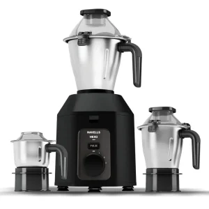 Havells Hexo Plus 1100W Mixer Grinder Black with 3 Jars | Powerful Motor | Heavy-Duty Performance