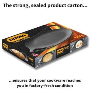 Hawkins Futura Cast Iron Tava 24 cm (CIT24) | Naturally Non-Stick Roti Tawa | Gas & Induction Compatible | 5 Year Guarantee - Image 6