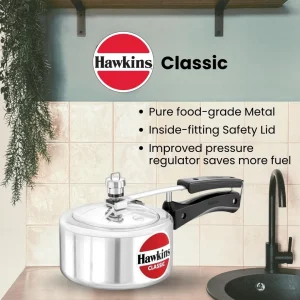 Hawkins Classic Aluminium Pressure Cooker | Inner Lid | 1.5L–10L | 3.25 mm Thick | Gas Stove Compatible | 5 Year Guarantee - Image 5