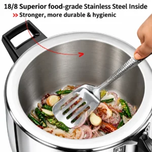 Hawkins Classic Triply Stainless Steel Pressure Cooker Inner Lid | Gas & Induction - Image 3