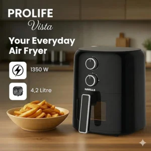 Havells Prolife Vista Air Fryer 4.2L 1350W | Low Oil Cooking, Aero Crisp 360°, See-Through Window - Image 3