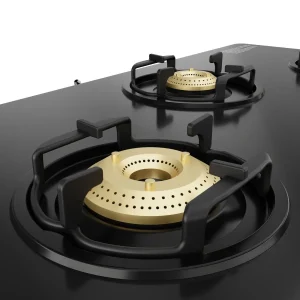 Havells Contour 3 Burner Gas Stove | 8 mm Thick Toughened Glass | 5 Year Warranty on Glass & Valves | Manual Ignition | Stylish & Durable - Image 6