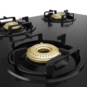 Havells Contour 4 Burner Gas Stove | 8mm Toughened Glass, Brass Burners, Manual Ignition, 5 Year Warranty - Image 5