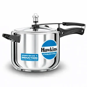 Hawkins Stainless Steel Inner Lid Pressure Cooker | Gas & Induction Compatible | 1.5L, 2L, 3L, 5L, 6L, 8L, 10L