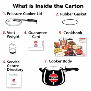 Hawkins Hard Anodised Contura Black Pressure Cooker | Inner Lid | Gas Stove Compatible | Sizes 1.5L, 2L, 3L, 5L, 6.5L - Image 4