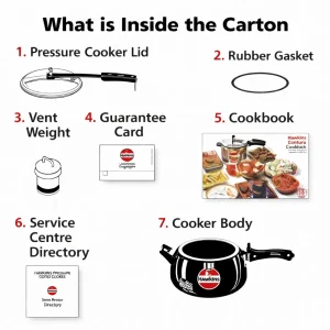 Hawkins Hard Anodised Contura Black XT Pressure Cooker | Inner Lid | Gas & Induction Compatible | 1.5L, 2L, 3L, 5L, 6.5L - Image 4