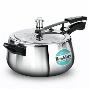 Hawkins Contura Triply Stainless Steel Pressure Cooker 5L | Inner Lid | Gas & Induction Compatible