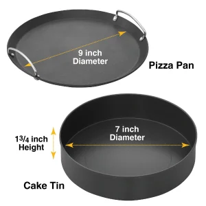 Hawkins Futura Die Cast Pizza Pan & Cake Baker with Glass Lid (30 cm) | Gas Stove Baking Pan | Nonstick Pizza & Cake Maker - Image 8