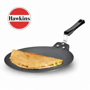 Hawkins Futura Nonstick Dosa Tawa | 4.88mm Thick | Hard Anodised | Gas Stove Compatible | 28cm, 30cm, 33cm