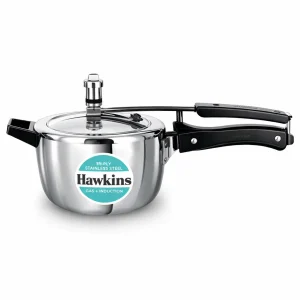 Hawkins Tri-Ply Stainless Steel Pressure Cooker 3.5L (HSST35) | 3mm Extra Thick | Inner Lid | Gas & Induction Compatible | 5 Year Guarantee
