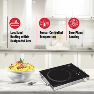 Kenstar Infra Stove 2200 Infrared Cooktop | 2200W Powerful Infrared Stove with Cool Touch Control Panel | Fast & Energy Efficient Cooking - Image 5