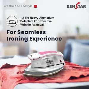 Kenstar Ferro Neo Heavy Weight Iron ? 1000W, Golden Non-Stick Technology - Image 5