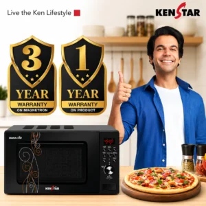 Kenstar Durachef 20L Convection Microwave Oven | 1350W, 101 Auto Cook Menus, Digital Display - Image 4