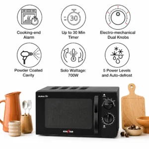 Kenstar Solo Microwave Oven 20L 700W | Mechanical Controls, Auto Defrost & 30-Minute Timer - Image 3