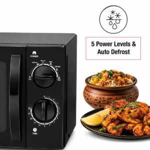 Kenstar Solo Microwave Oven 20L 700W | Mechanical Controls, Auto Defrost & 30-Minute Timer - Image 6