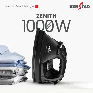 Kenstar Zenith Heavy Weight Iron ? 1000W, Non-Stick Soleplate
