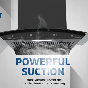 Kutchina Scot 60cm Auto Clean Chimney with Powerful Suction & LED Lights - Image 3