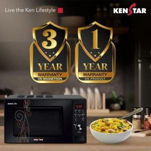 Kenstar Convection Microwave 20Litre 1350Watts (Black) Microwave Durachef MWO 20L - Image 4
