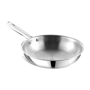 Kraft Futuretec Triply Stainless Steel Frypan 20cm–24cm | Gas & Induction Compatible | Heavy Duty Frying Pan | 5 Year Warranty - Image 4