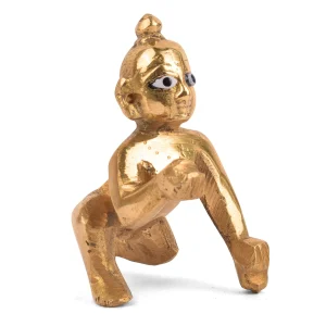 Brass Laddu Gopal Idol Sizes 0 to 5 – Divine Bal Gopal Murti for Home Temple & Pooja - Image 3