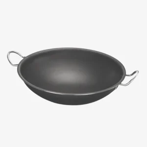 Martin Mild Steel Cute Kadhai 2no. 2000ml ( Round Bottom Kadhai)