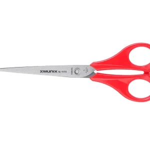 Munix Scissor SL-1173 (185mm) - For cutting paper, thin cardboard, envelope, gift wrap, milk pouches