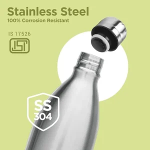 Milton Duo DLX 1500 Thermosteel Vacuum Insulated Water Bottle, 24 Hours Hot & Cold, Stainless Steel Flask (1500ml) - Image 3